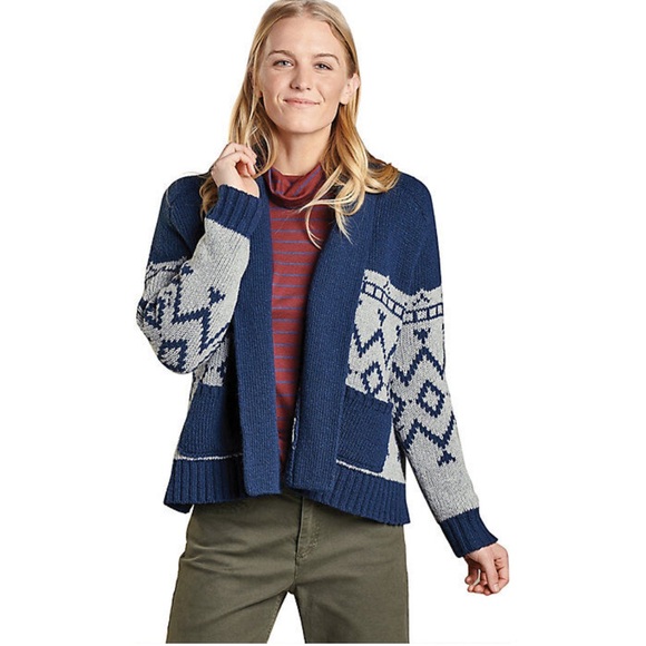 Toad & Co Nitsa Shawl Cardigan Sweater L NWT - Picture 1 of 9